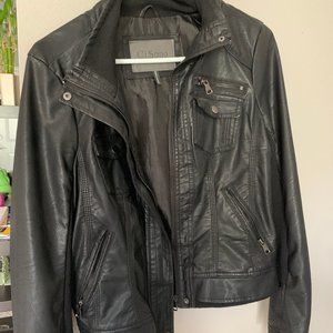 Faux leather coat